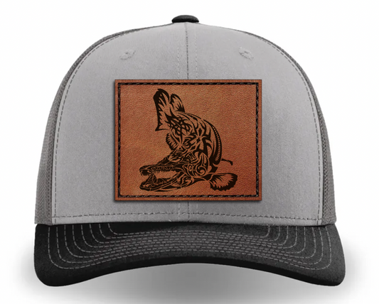 WILD LIFE Leather Patch Hat - Alligator Gar