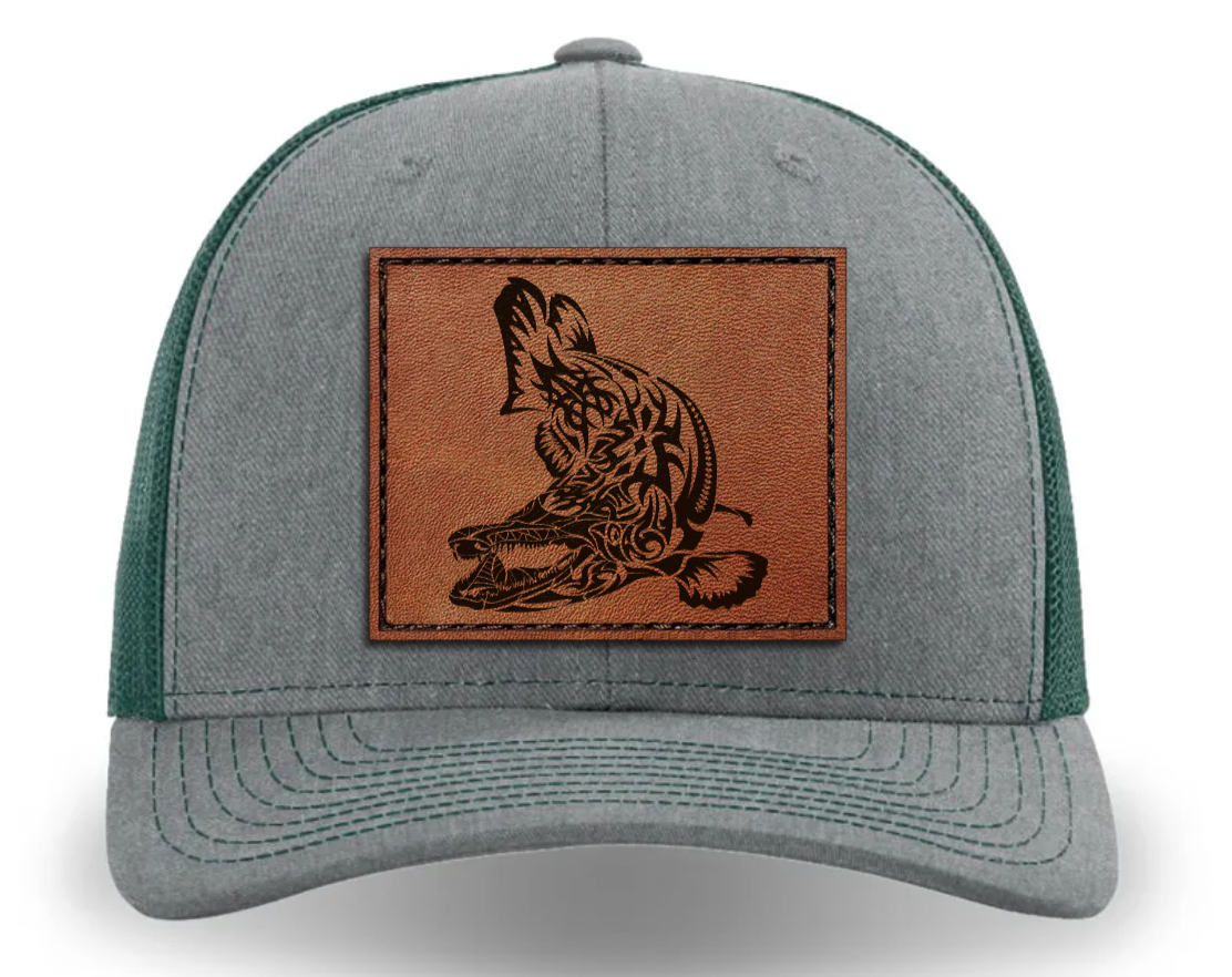 WILD LIFE Leather Patch Hat - Alligator Gar