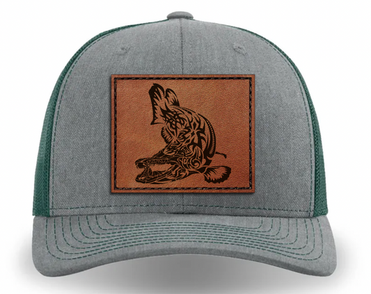 WILD LIFE Leather Patch Hat - Alligator Gar