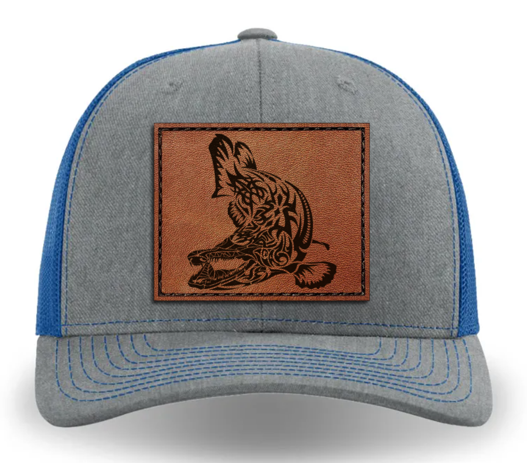 WILD LIFE Leather Patch Hat - Alligator Gar