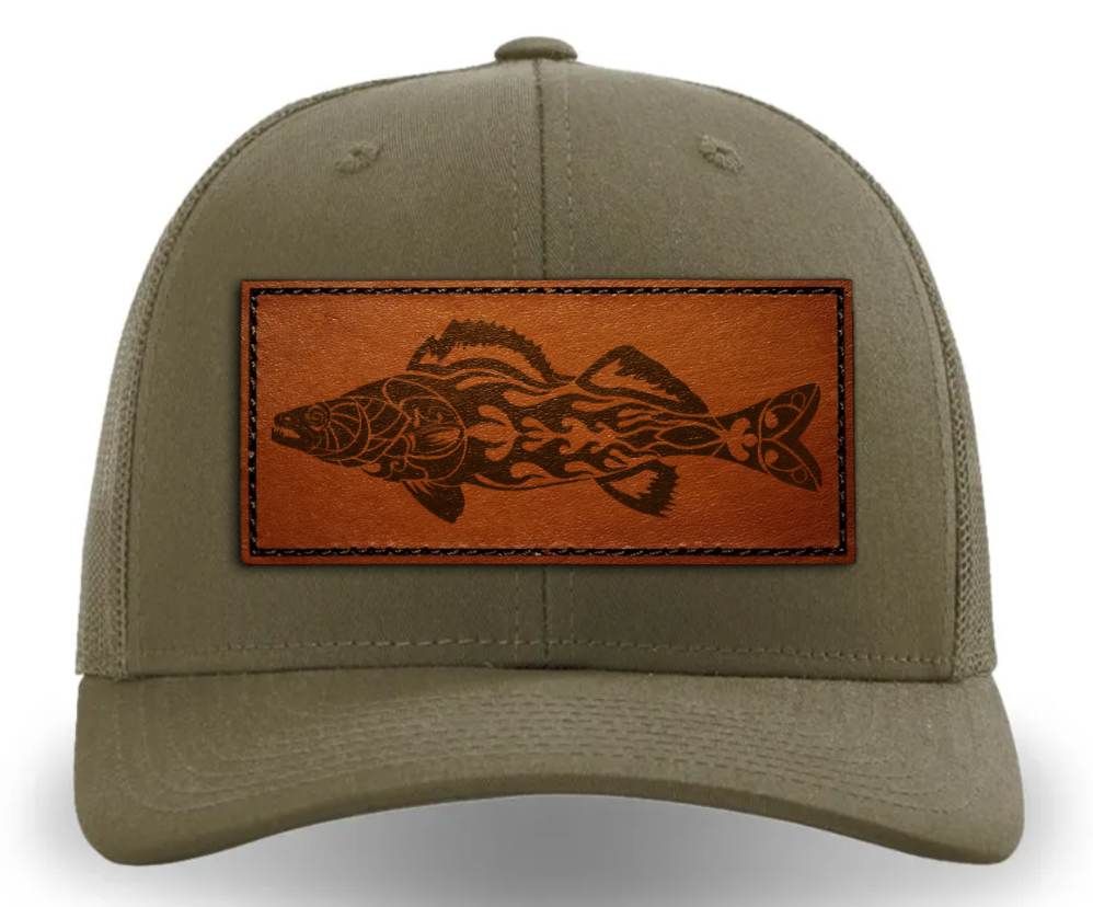 Leather Patch Hat - Walleye