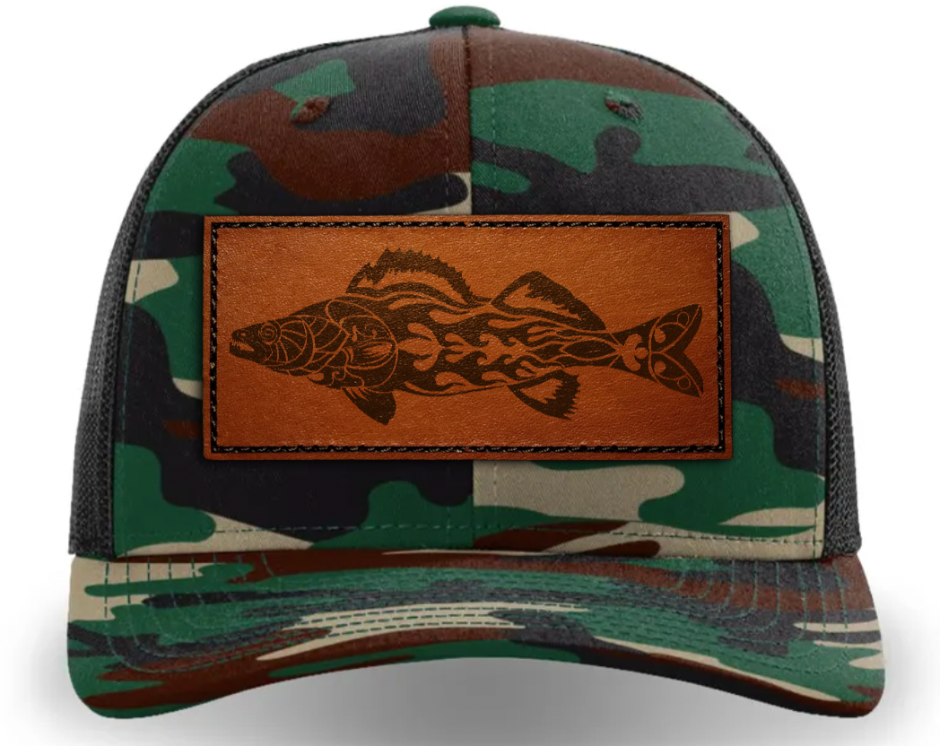 Leather Patch Hat - Walleye