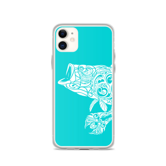 iPhone Case - Largemouth Bass - Turquosie