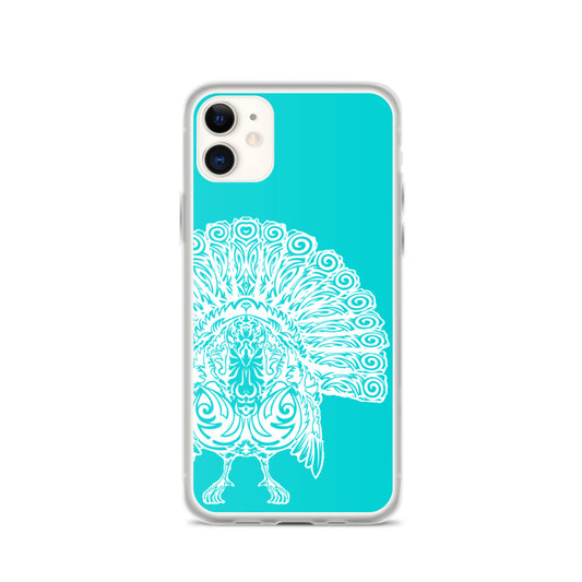 iPhone Case- Wild Turkey - Turquoise