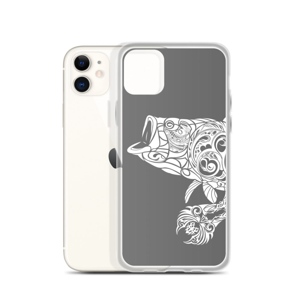 iPhone Case - Largemouth Bass - Grey