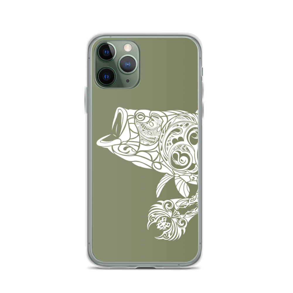 iPhone Case - Largemouth Bass - Forest Green