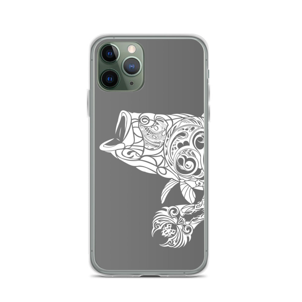 iPhone Case - Largemouth Bass - Grey