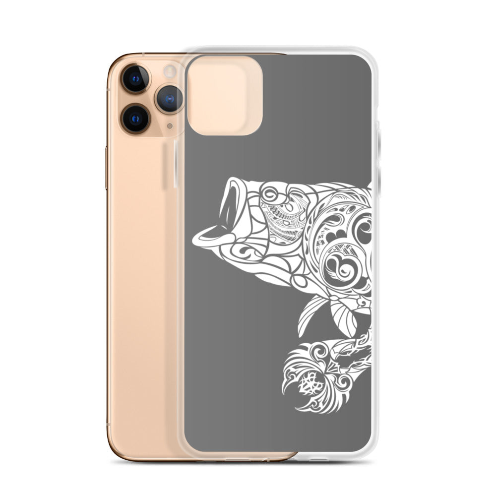 iPhone Case - Largemouth Bass - Grey
