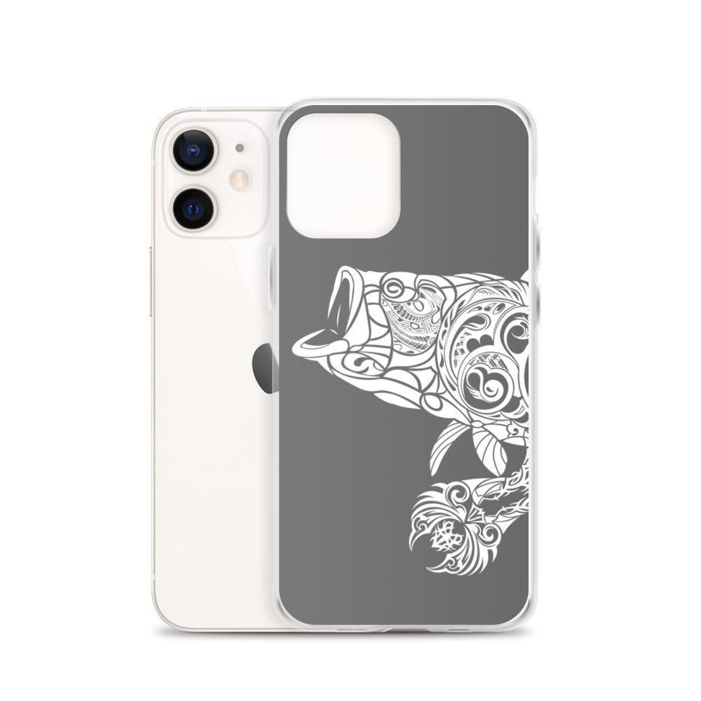iPhone Case - Largemouth Bass - Grey