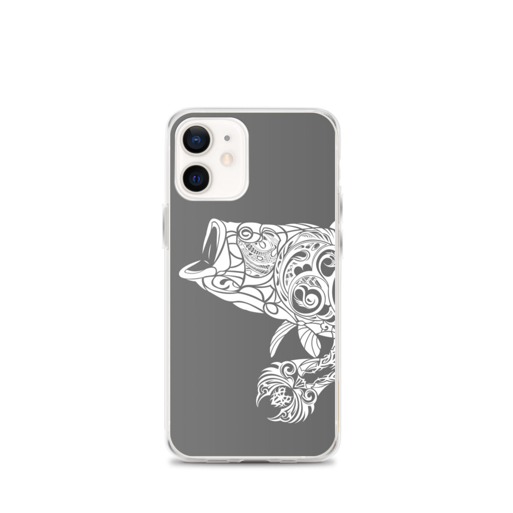 iPhone Case - Largemouth Bass - Grey