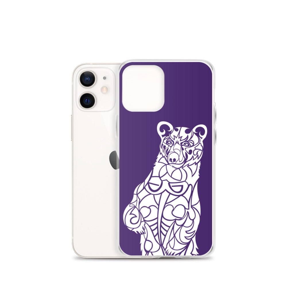 iPhone Case - Black Bear - Purple