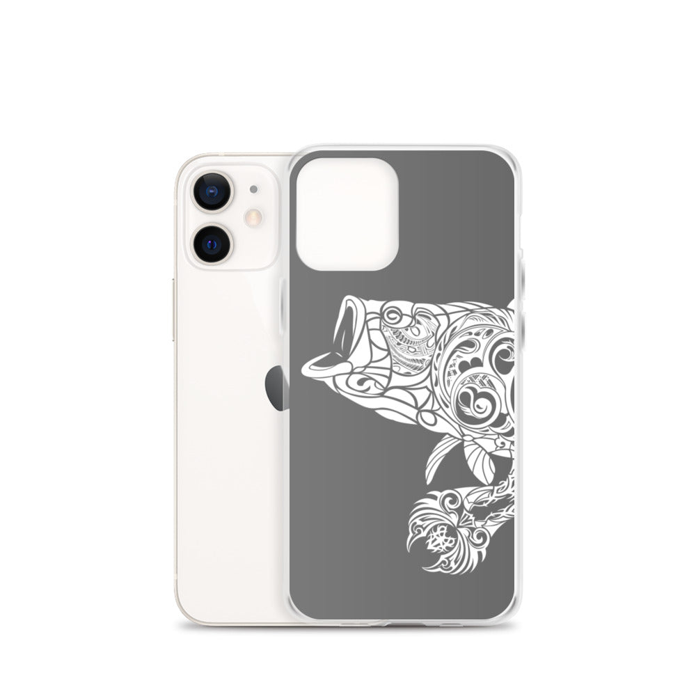 iPhone Case - Largemouth Bass - Grey