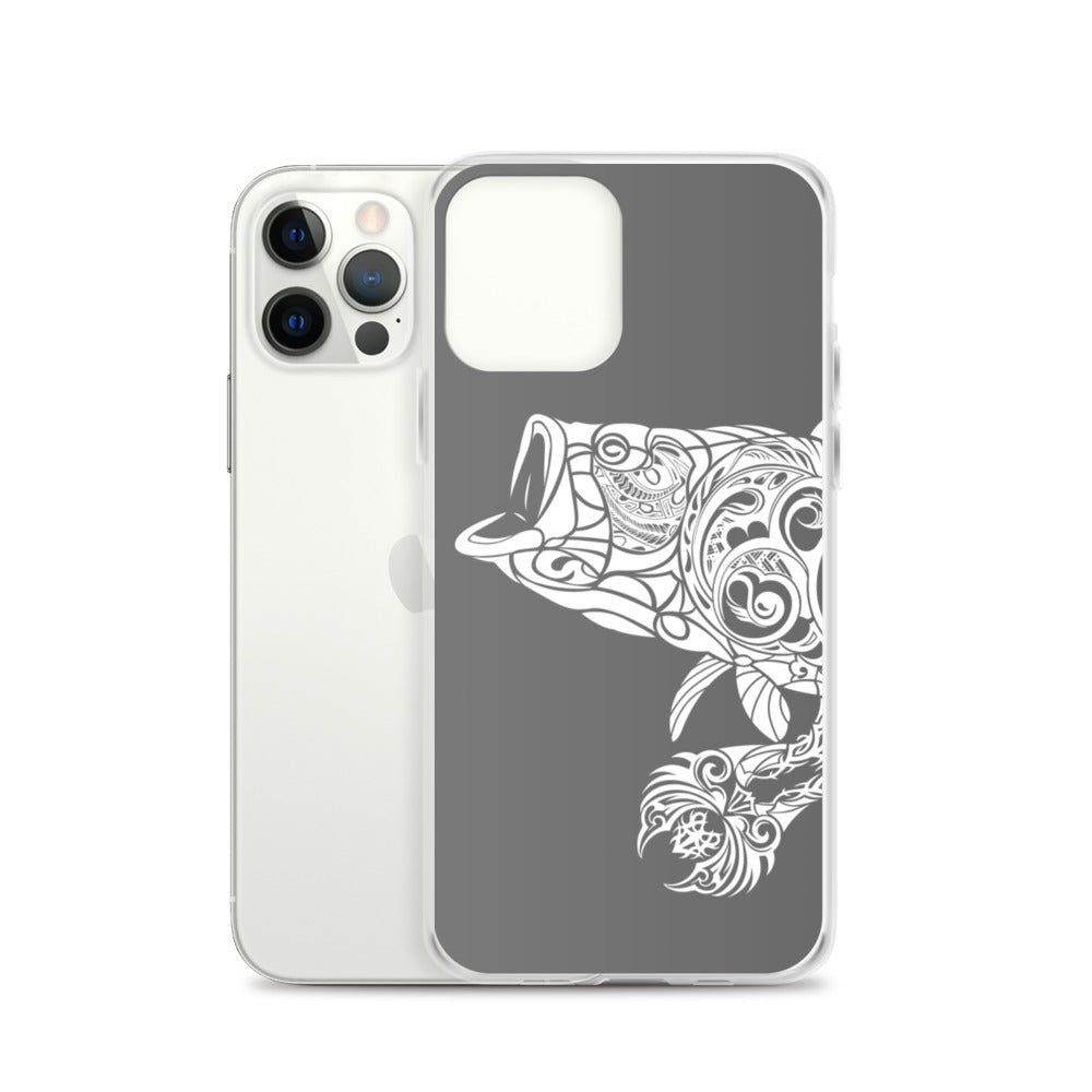 iPhone Case - Largemouth Bass - Grey