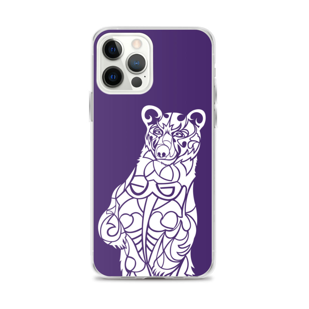 iPhone Case - Black Bear - Purple