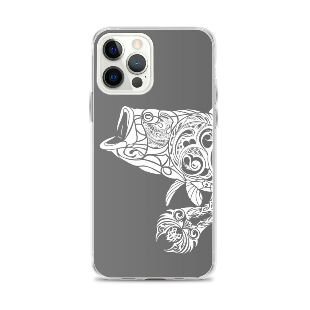 iPhone Case - Largemouth Bass - Grey