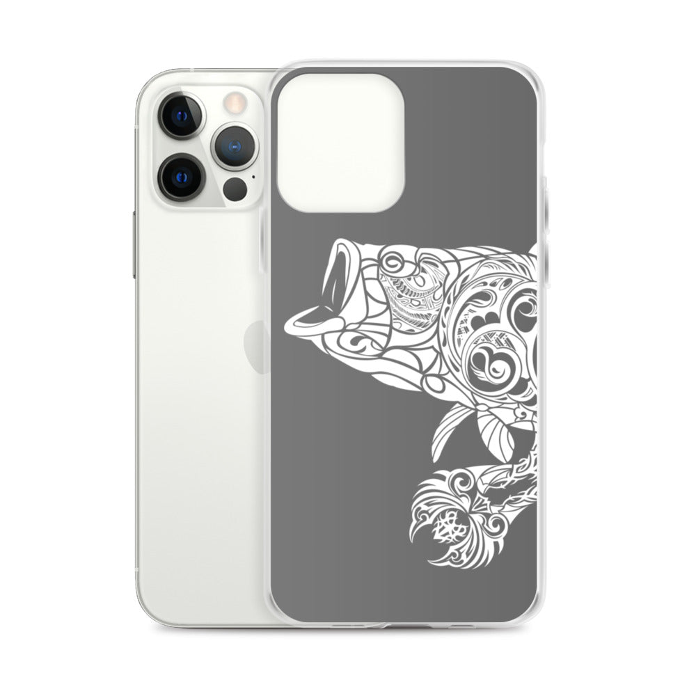 iPhone Case - Largemouth Bass - Grey