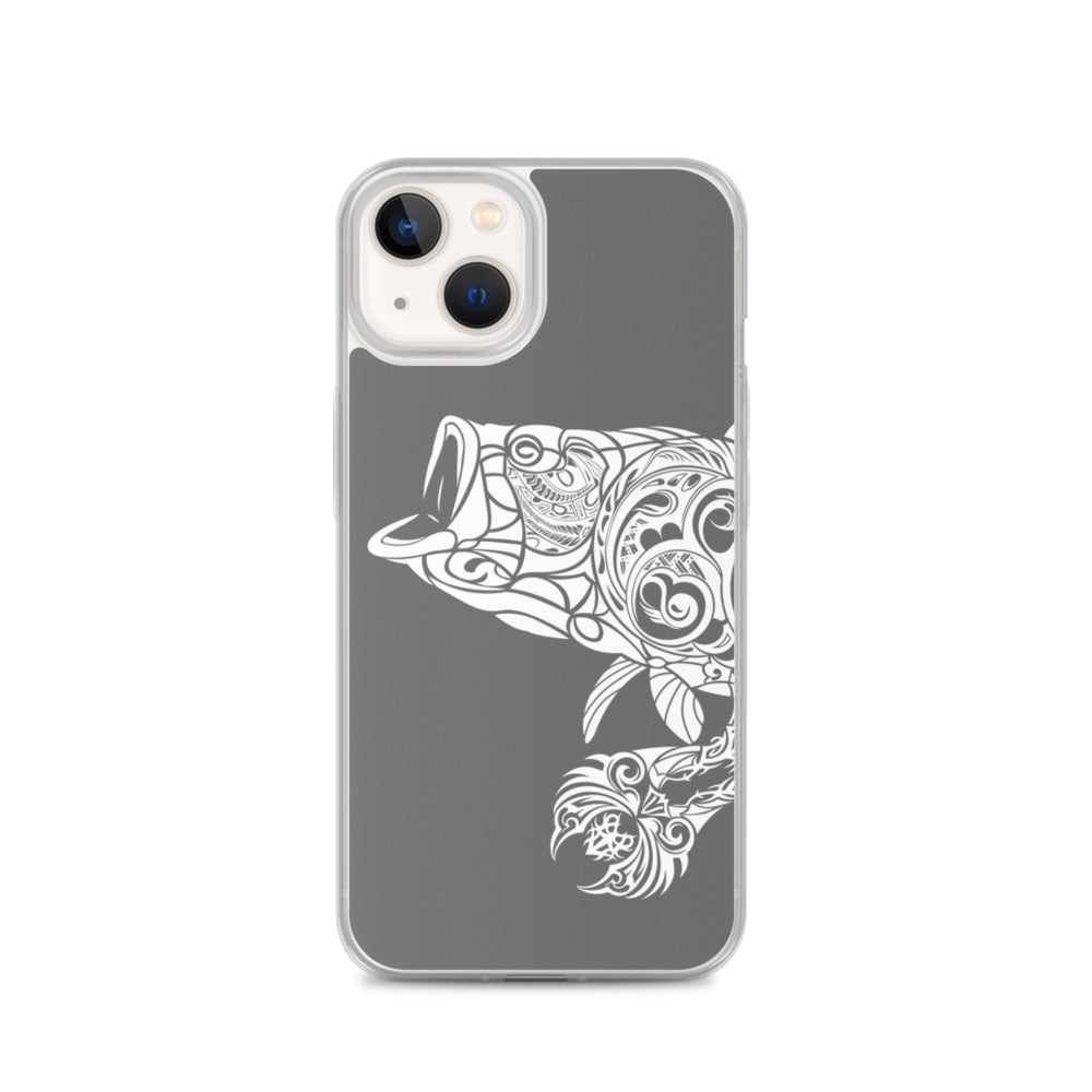 iPhone Case - Largemouth Bass - Grey