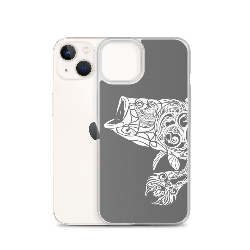 iPhone Case - Largemouth Bass - Grey