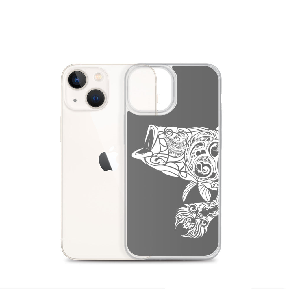iPhone Case - Largemouth Bass - Grey