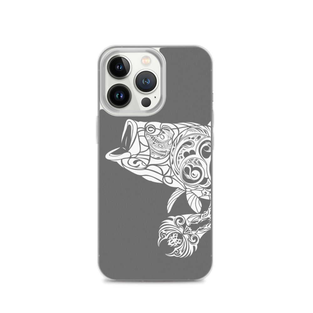 iPhone Case - Largemouth Bass - Grey