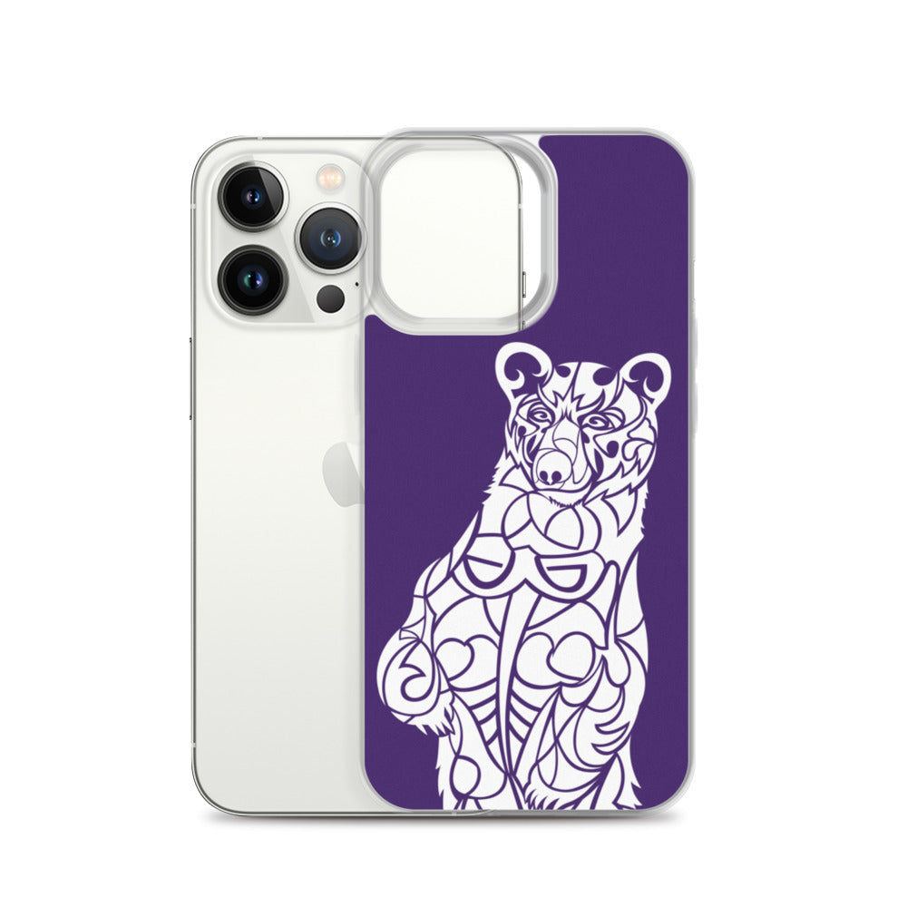 iPhone Case - Black Bear - Purple