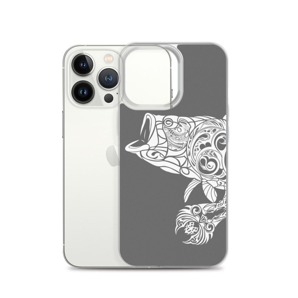 iPhone Case - Largemouth Bass - Grey
