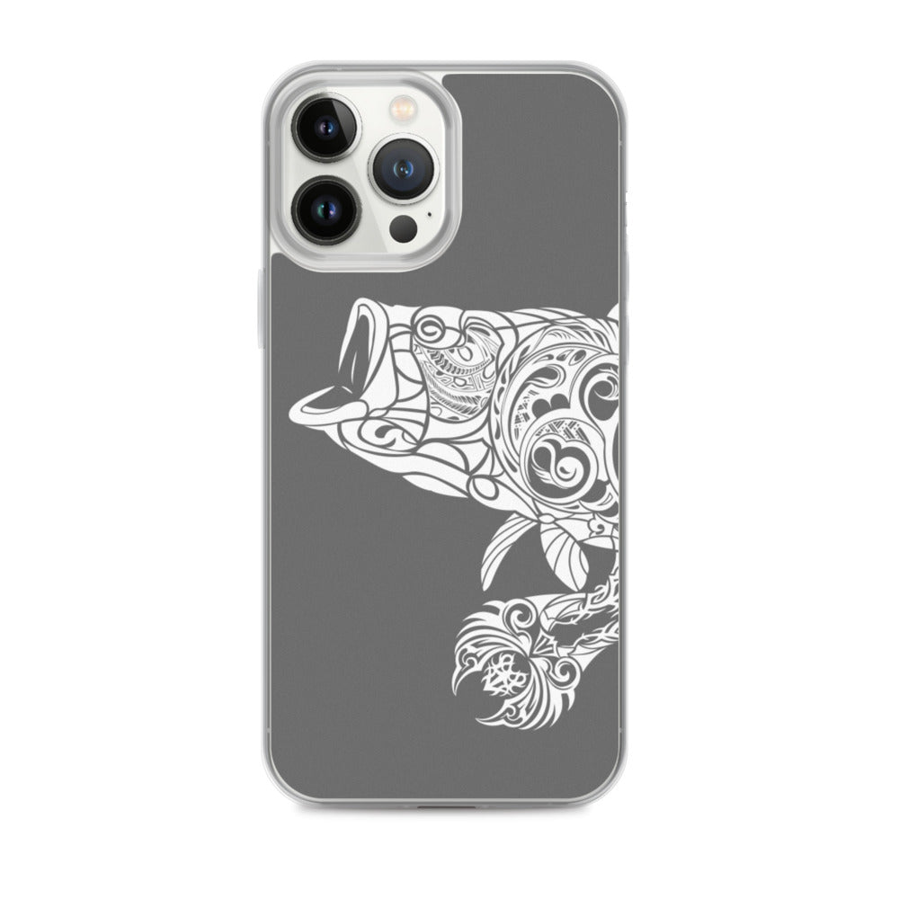 iPhone Case - Largemouth Bass - Grey