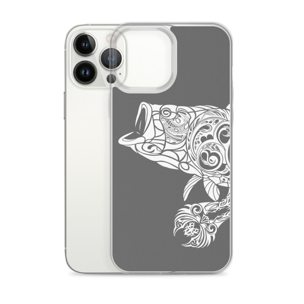 iPhone Case - Largemouth Bass - Grey