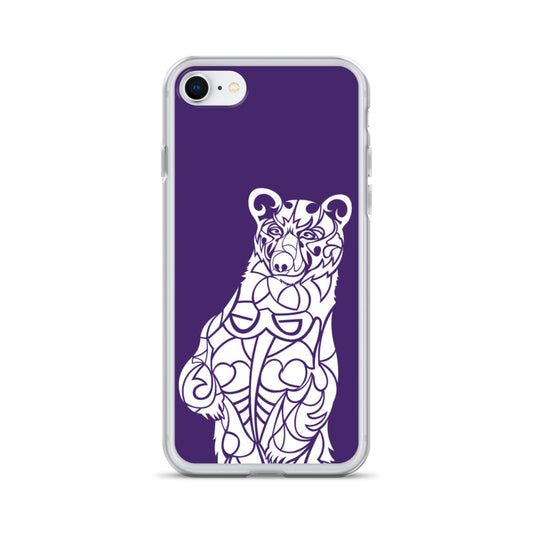 iPhone Case - Black Bear - Purple