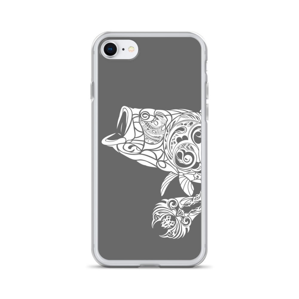 iPhone Case - Largemouth Bass - Grey