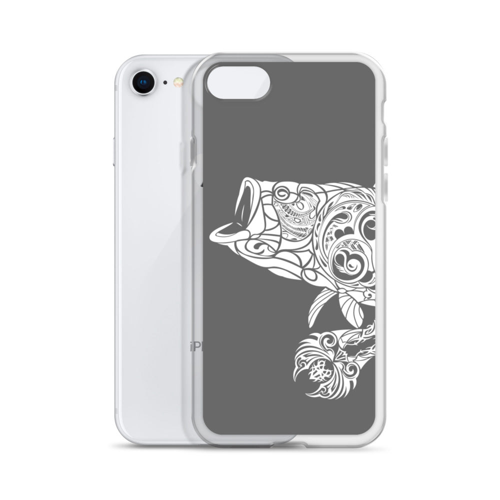 iPhone Case - Largemouth Bass - Grey