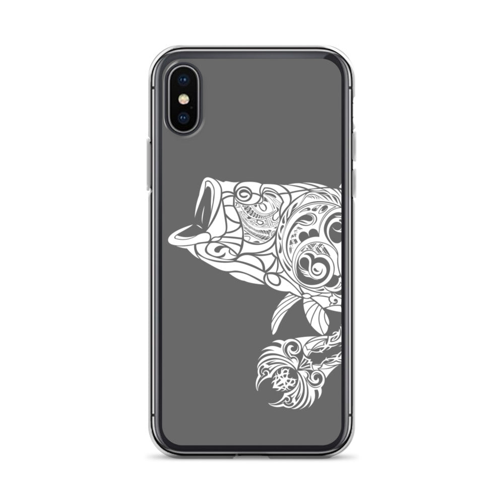 iPhone Case - Largemouth Bass - Grey