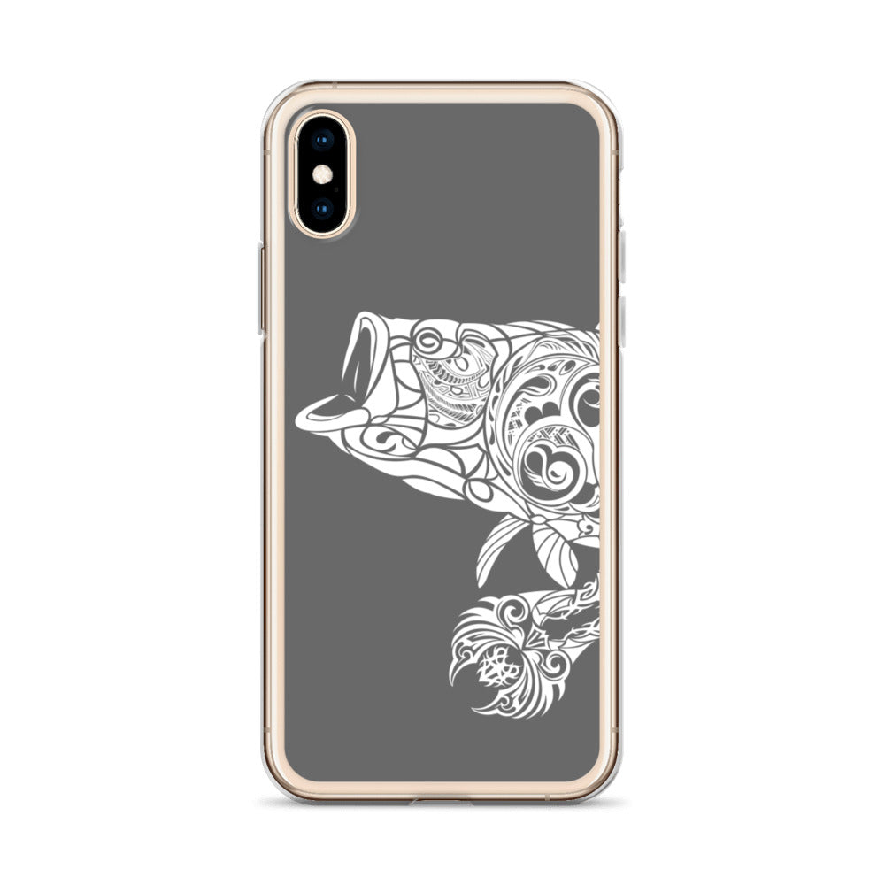 iPhone Case - Largemouth Bass - Grey