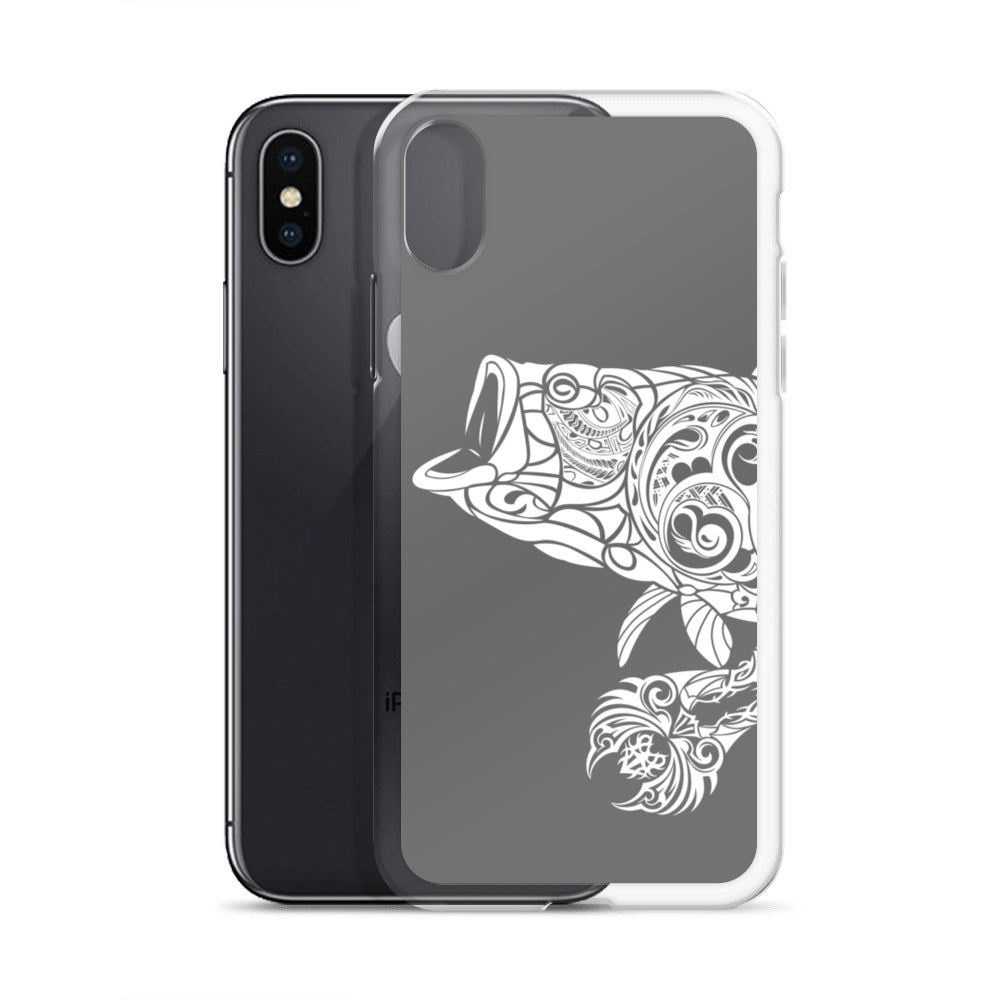 iPhone Case - Largemouth Bass - Grey