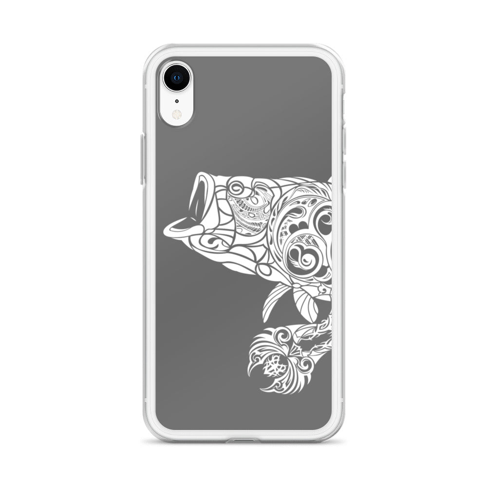 iPhone Case - Largemouth Bass - Grey