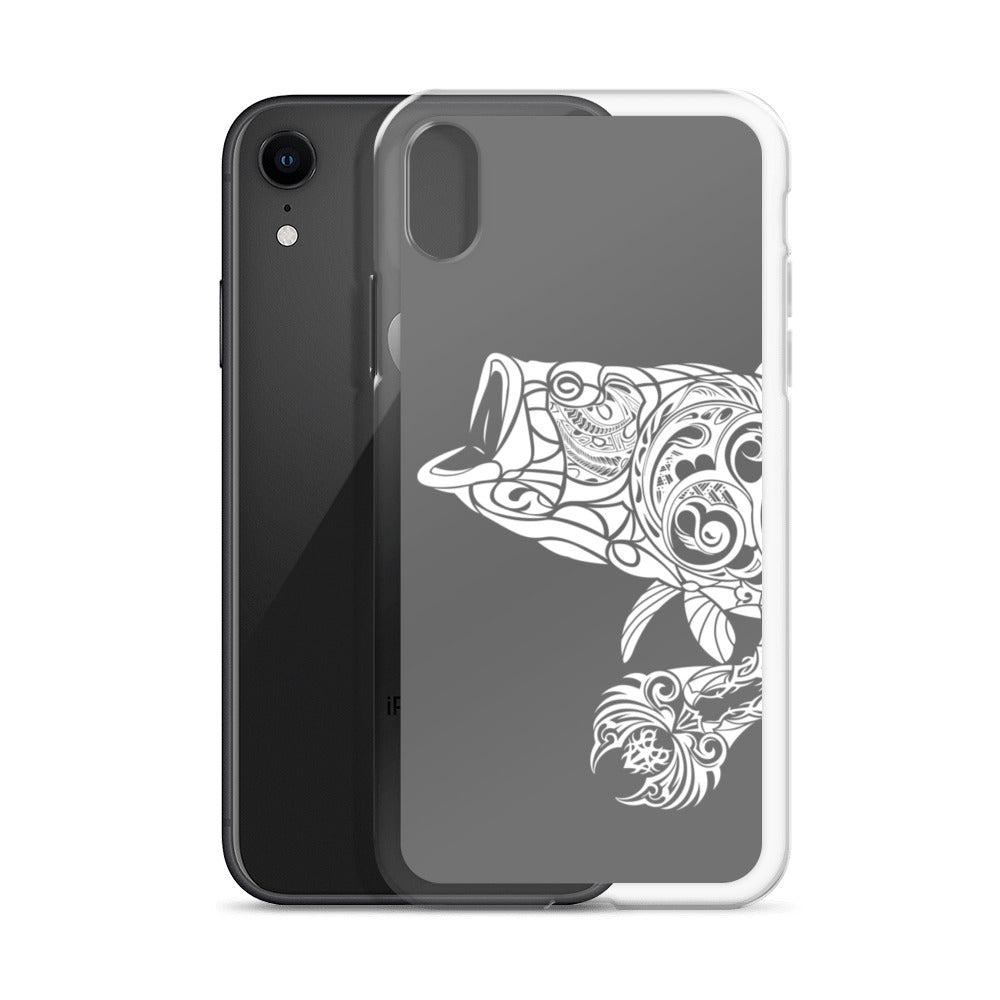iPhone Case - Largemouth Bass - Grey