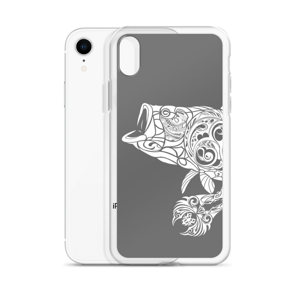 iPhone Case - Largemouth Bass - Grey