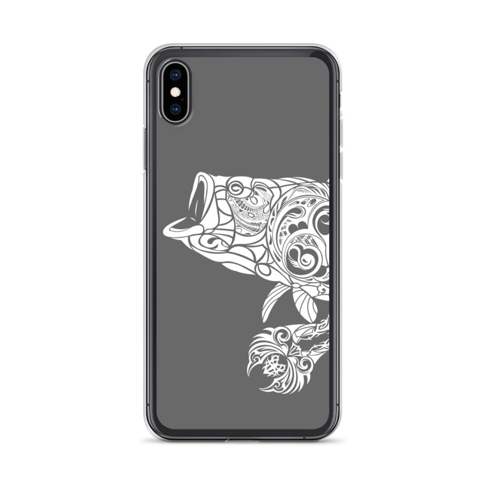 iPhone Case - Largemouth Bass - Grey