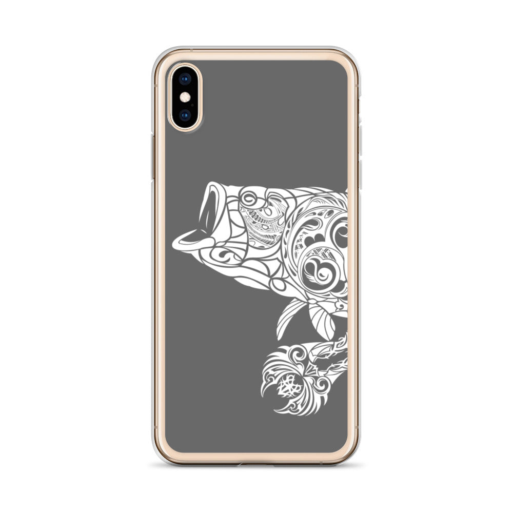 iPhone Case - Largemouth Bass - Grey