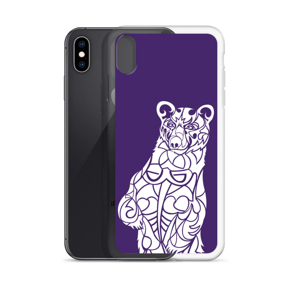 iPhone Case - Black Bear - Purple