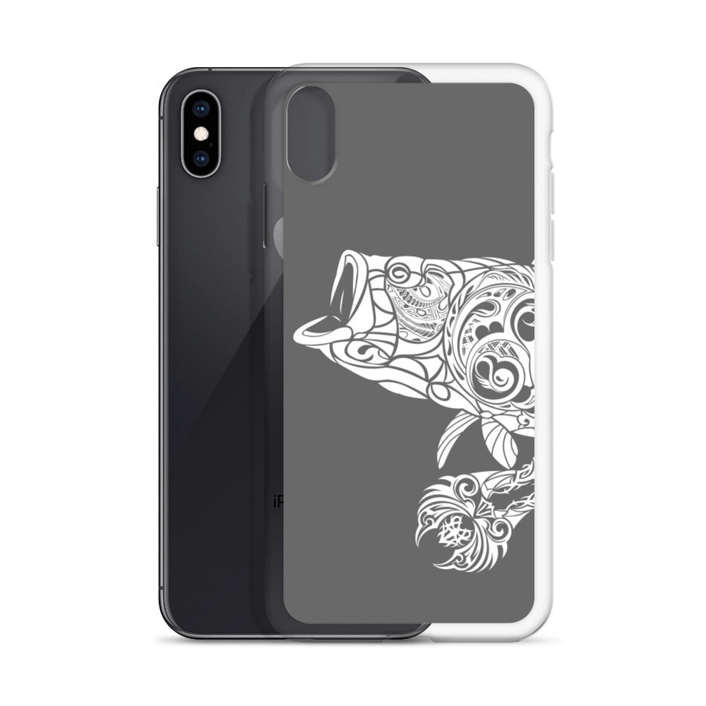 iPhone Case - Largemouth Bass - Grey