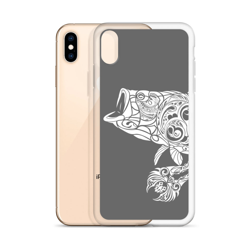 iPhone Case - Largemouth Bass - Grey