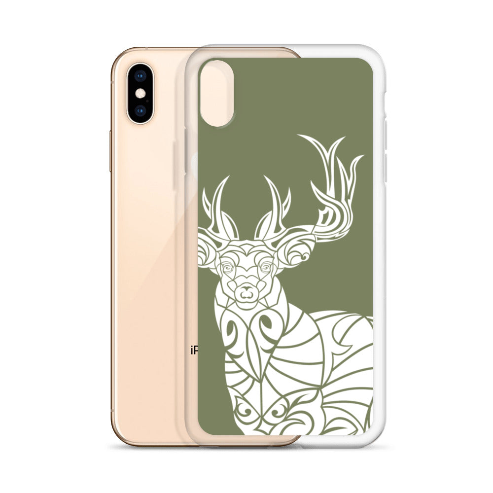 iPhone Case - Whitetail Deer - Forest Green