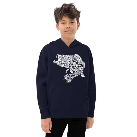 Kid's Hoodie - Largemouth Bass