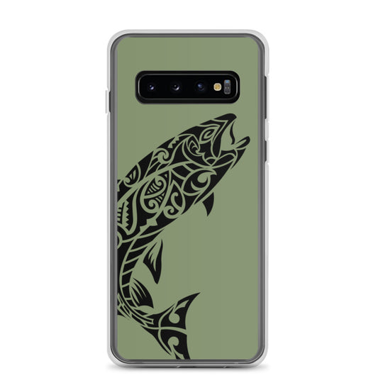 Samsung Case - Rainbow Trout - Camo Green - Tribewear Outdoors