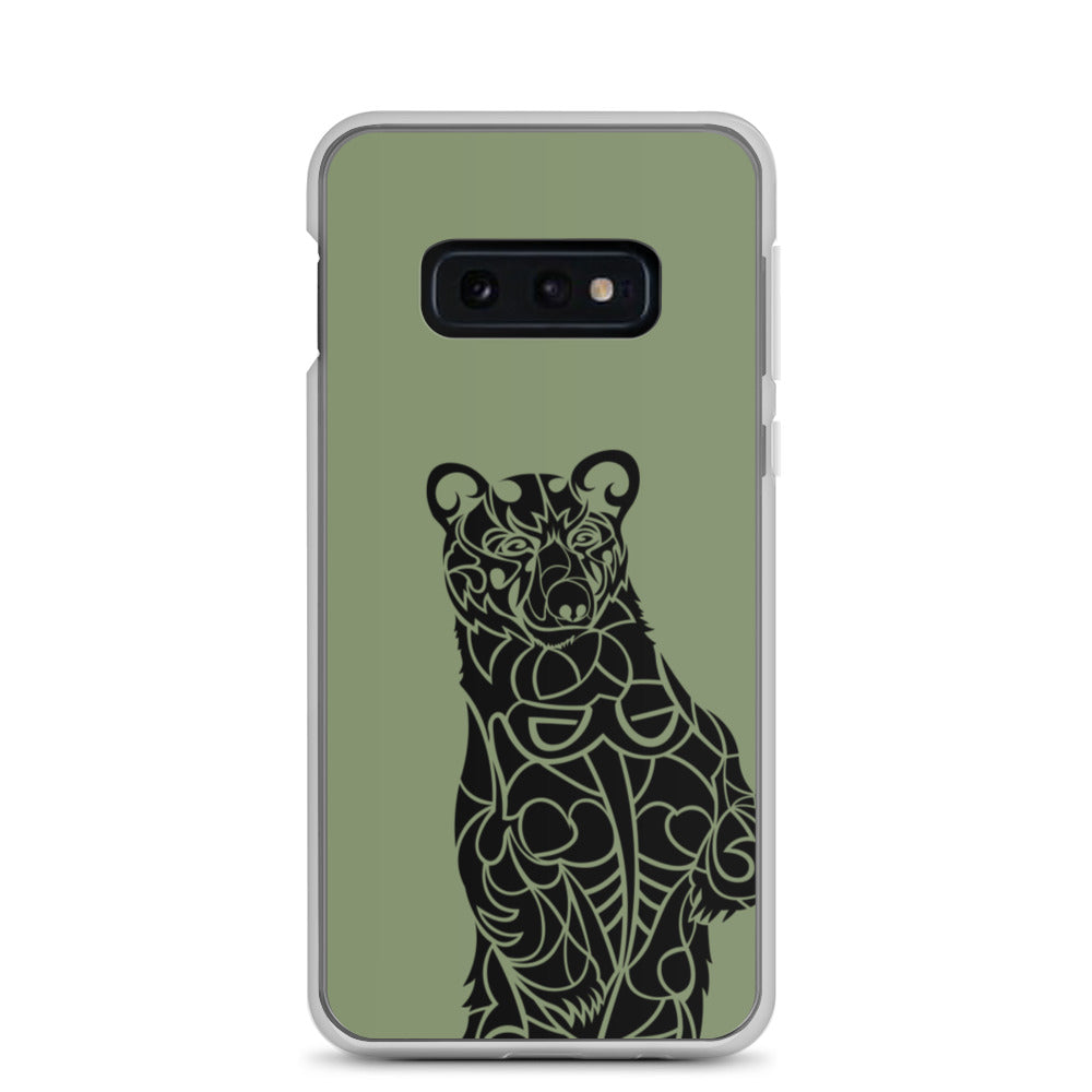 Samsung Case - Black Bear - Camo Green - Tribewear Outdoors