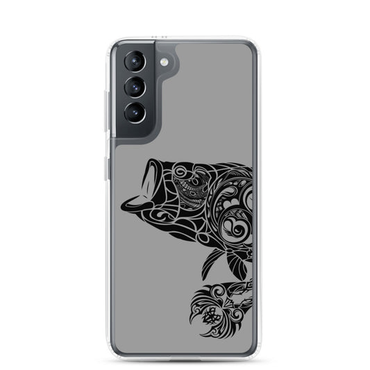 Samsung Case - Largemouth Bass - Grey - Tribewear Outdoors