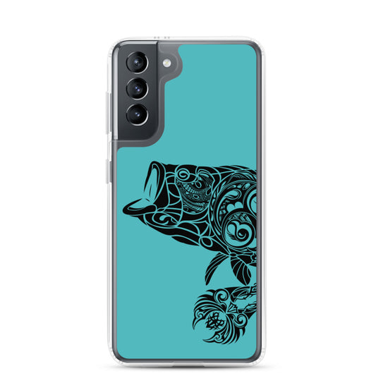 Samsung Case - Largemouth Bass - Teal - Tribewear Outdoors