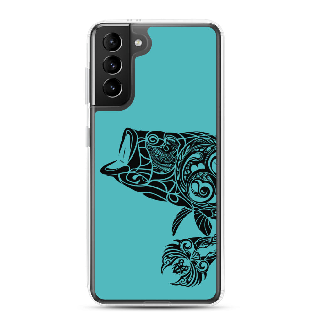 Samsung Case - Largemouth Bass - Teal - Tribewear Outdoors