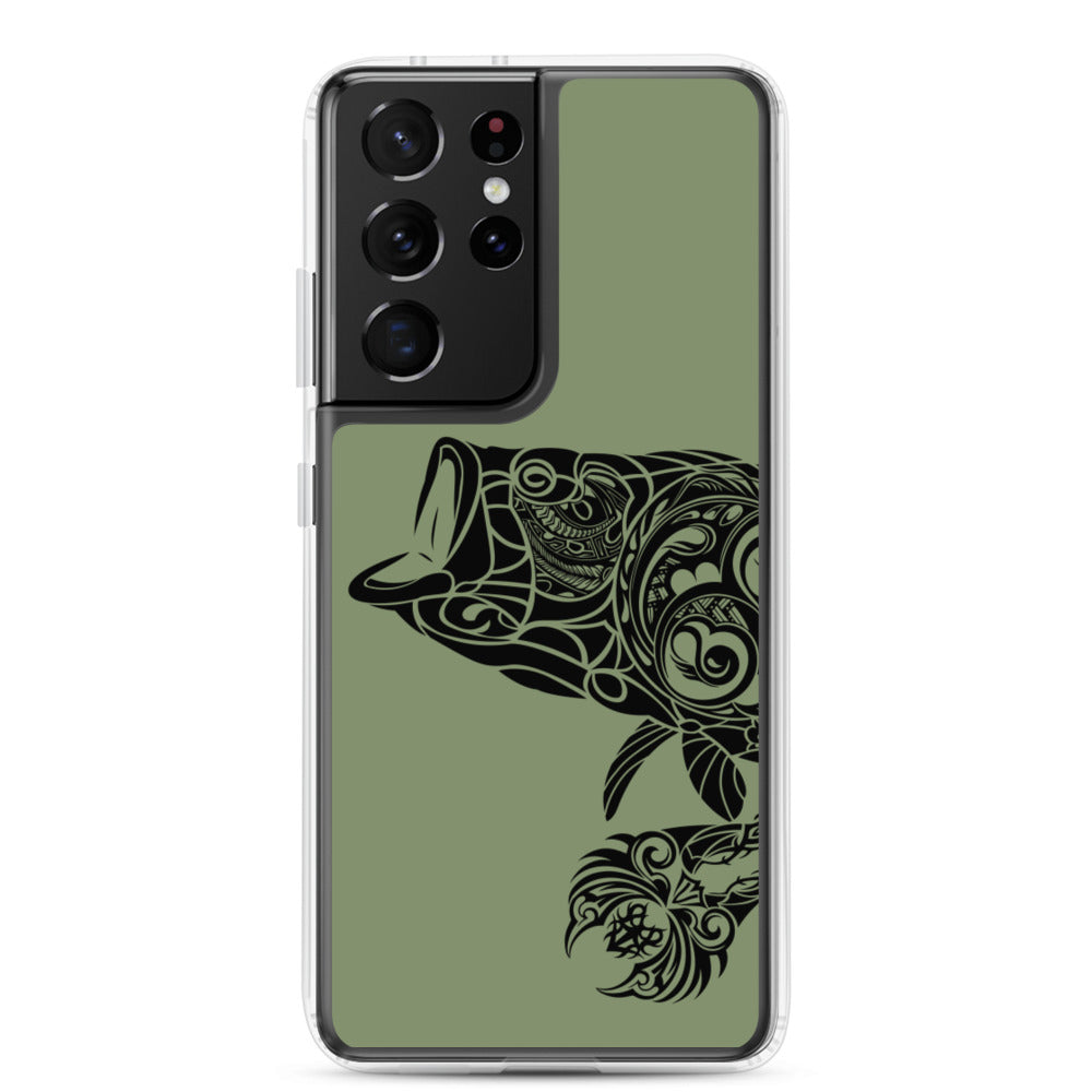 Samsung Case - Largemouth Bass - Camo Green - Tribewear Outdoors